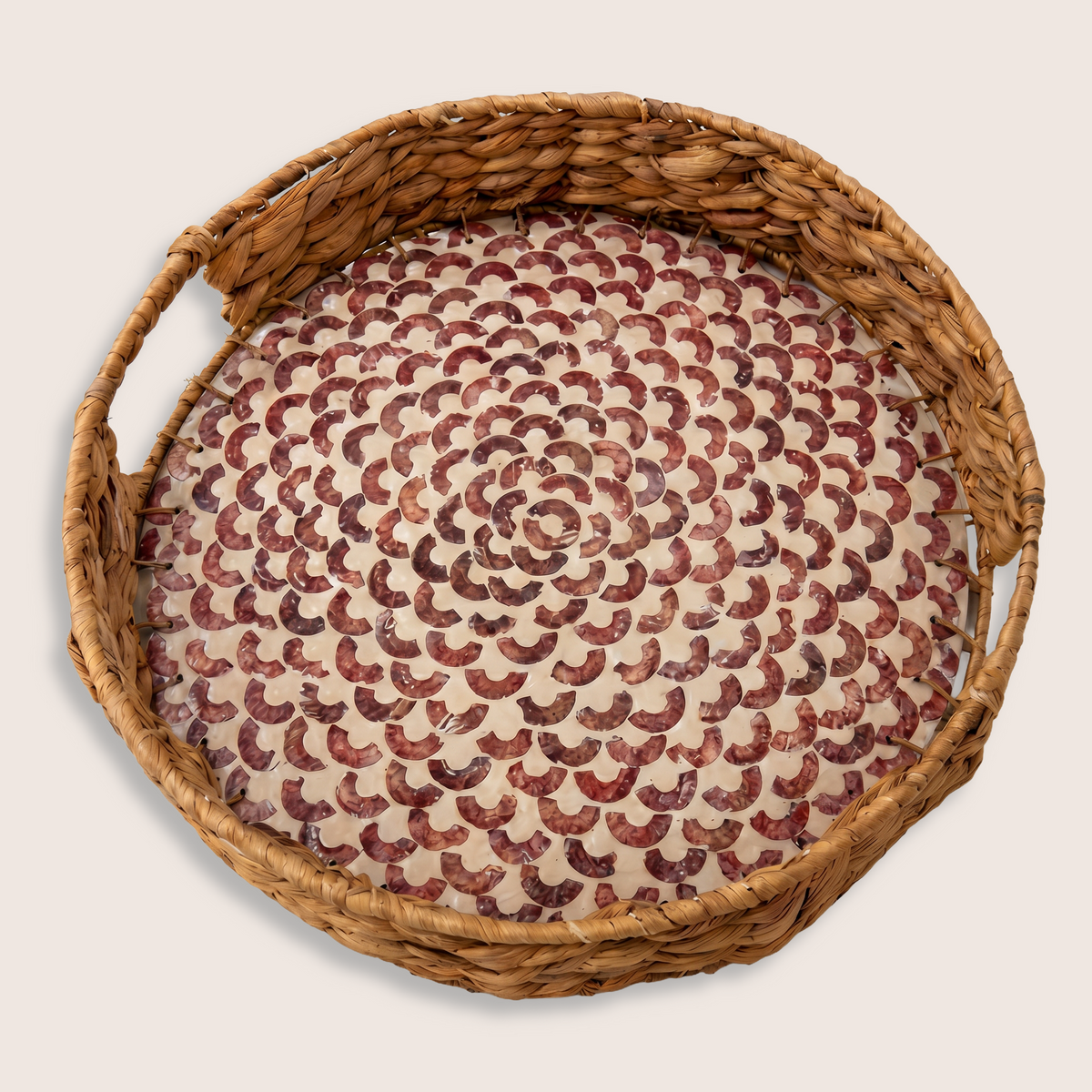Rosaire Round Tray