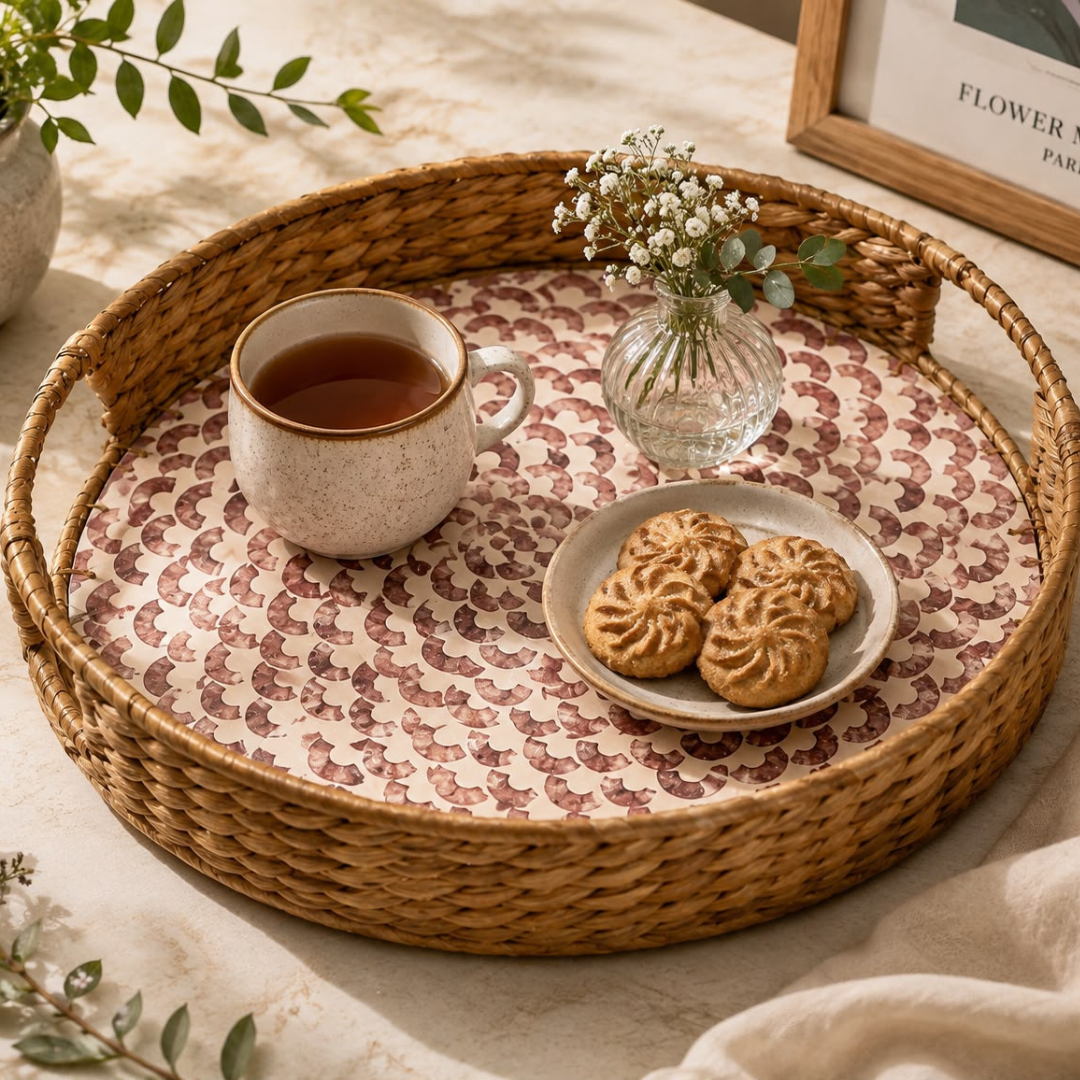 Rosaire Round Tray
