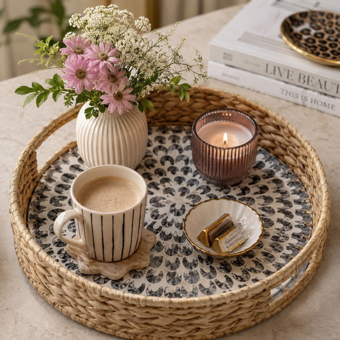 Mandala Round Tray