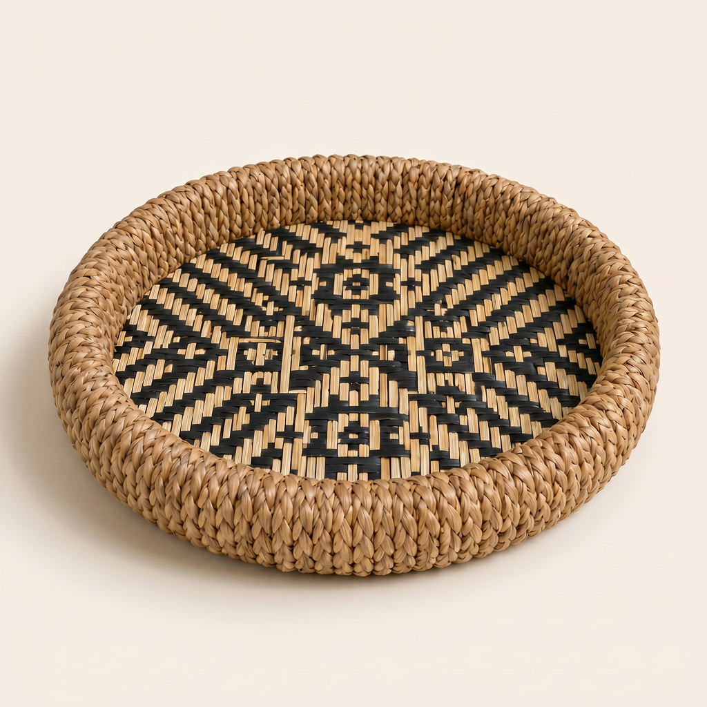 Bamboo & Water Hyacinth Tray