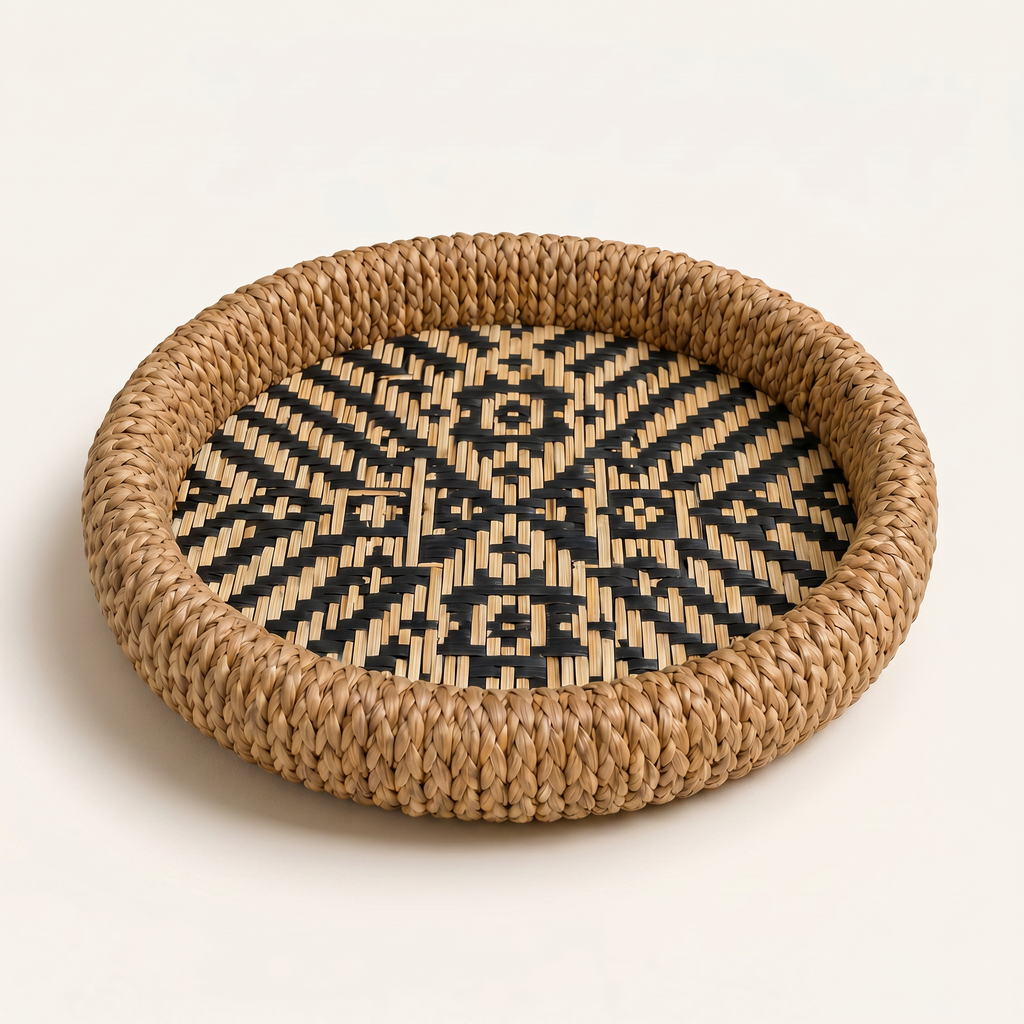 Bamboo & Water Hyacinth Tray
