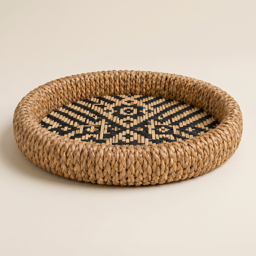 Bamboo & Water Hyacinth Tray