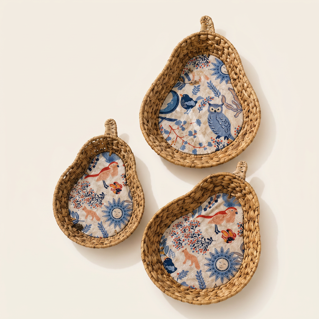 Handwoven Pear Tray