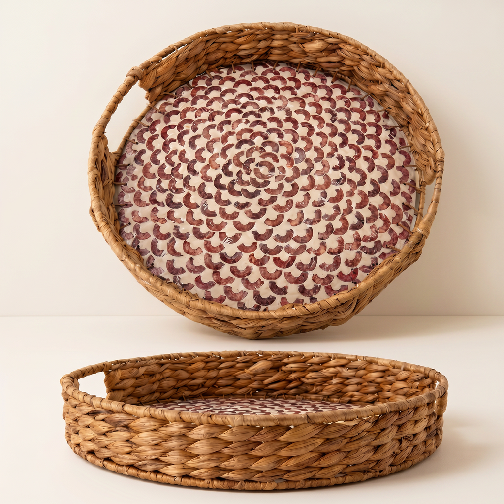 Mother of Pearl Round Tray