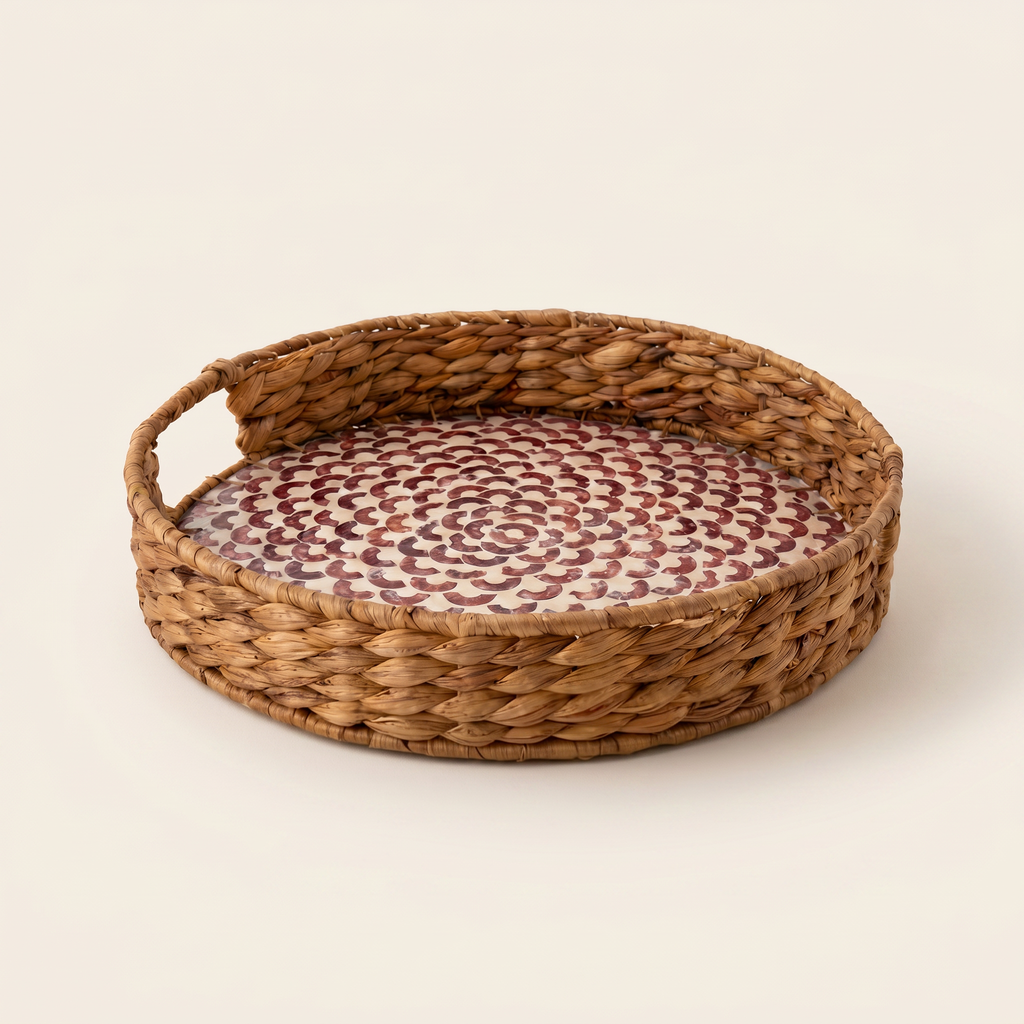 Mother of Pearl Round Tray