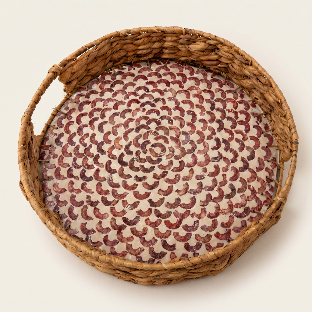 Mother of Pearl Round Tray
