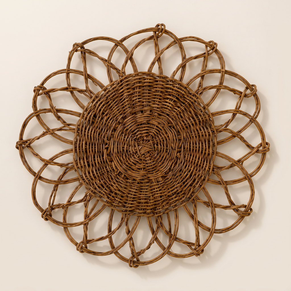 Rattan Flower Placemat