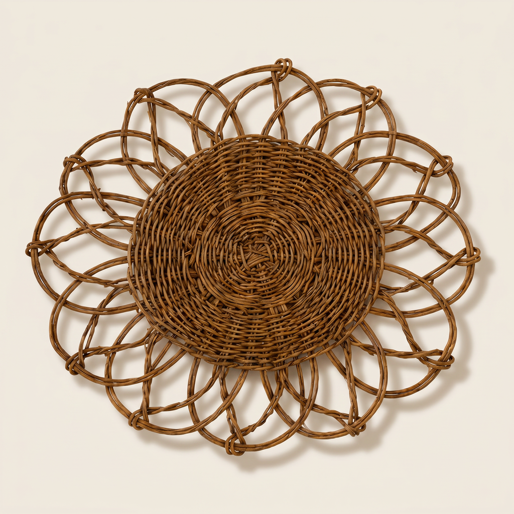 Rattan Flower Placemat