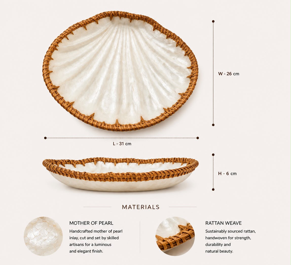 Mother of Pearl Shell Tray