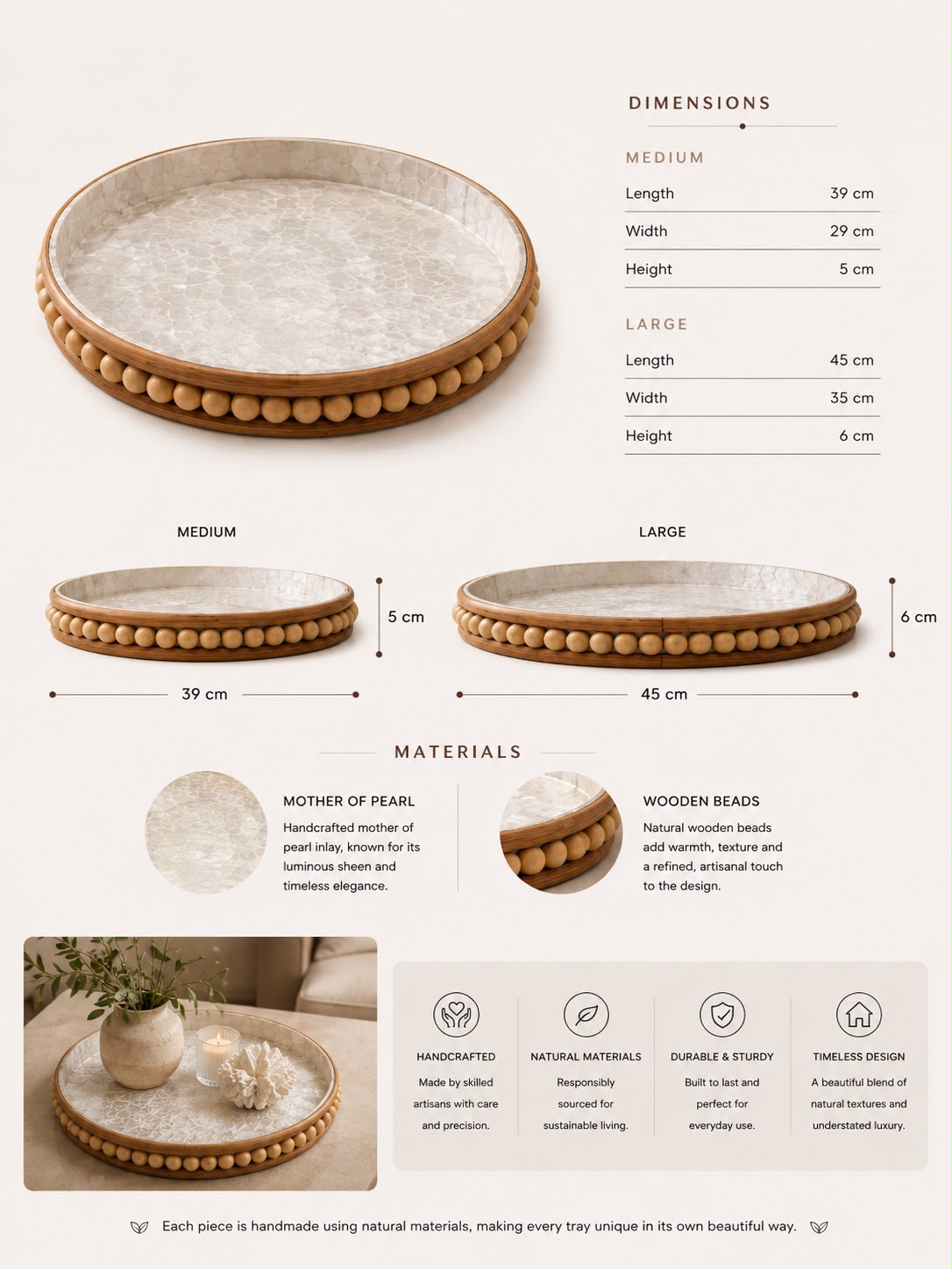 Pearl Halo Tray