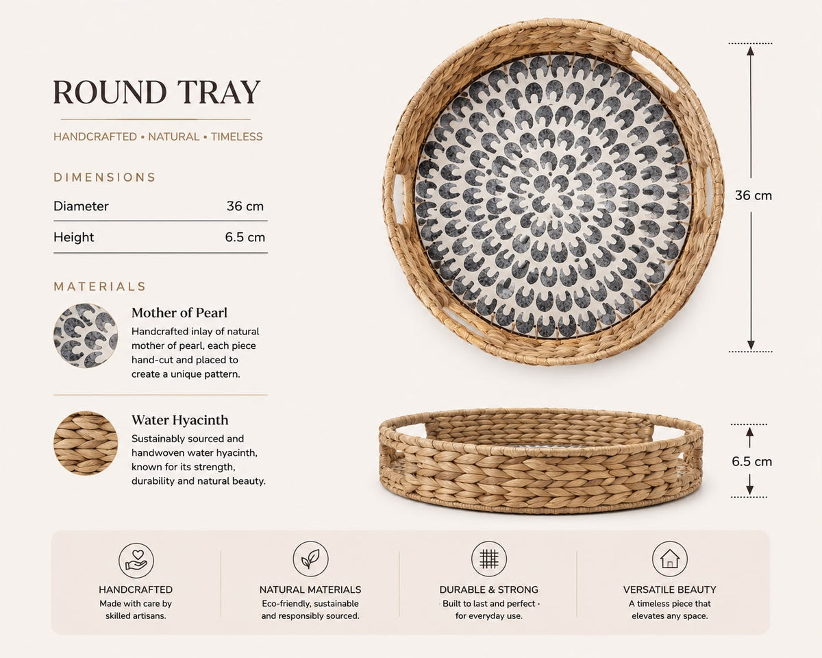 Mandala Round Tray